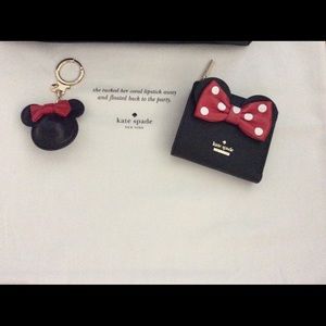 *Kate Spade Minnie Mouse Wallet & Key Chain*